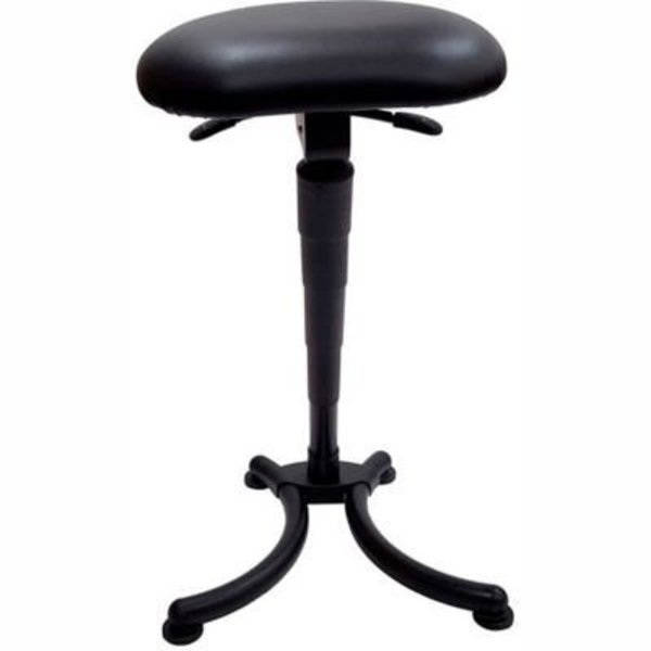 Lds Industries ShopSol Big and Tall Sit Stand Stool - Vinyl - Black 1010380